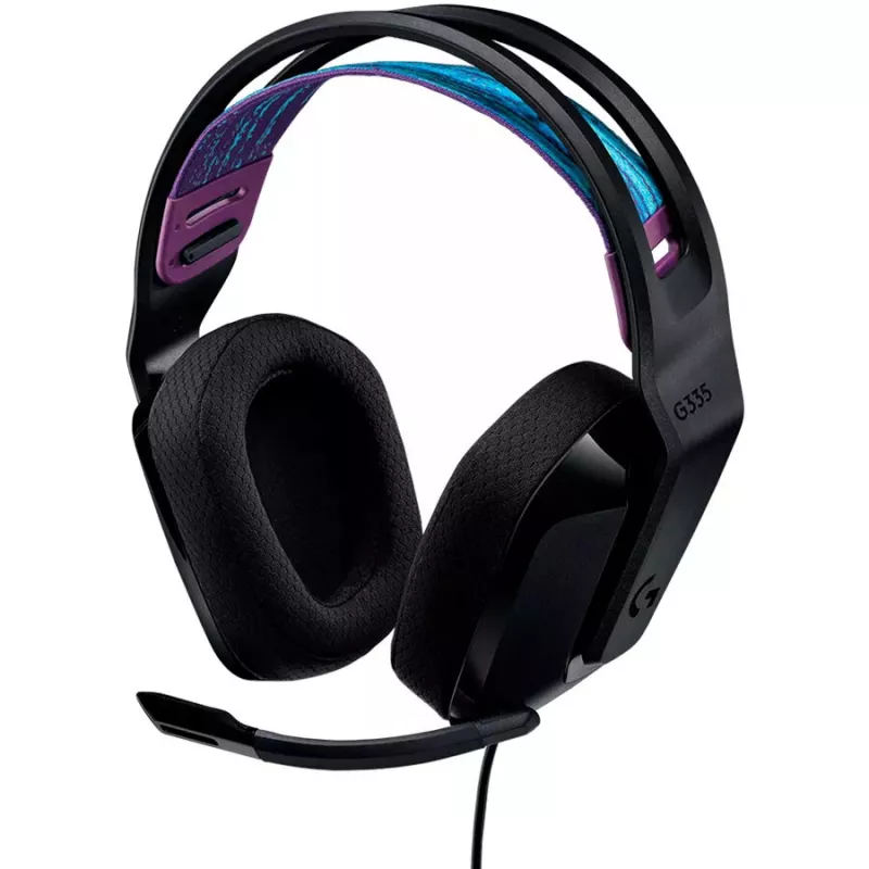 Logitech G G335 ausinės su galvos juosta, 3,5 mm jungtis, juodos spalvos