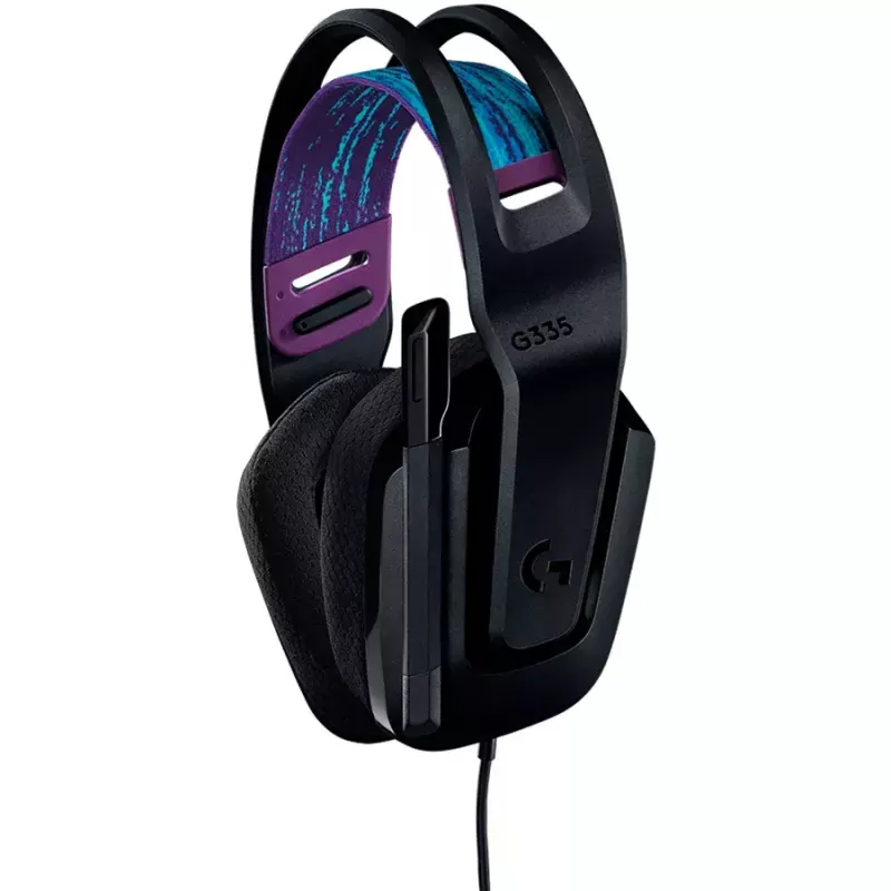 Logitech G G335 ausinės su galvos juosta, 3,5 mm jungtis, juodos spalvos
