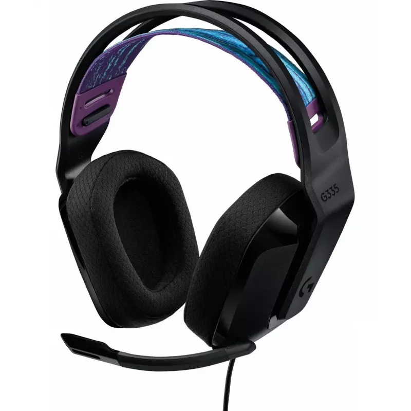 Logitech G G335 ausinės su galvos juosta, 3,5 mm jungtis, juodos spalvos