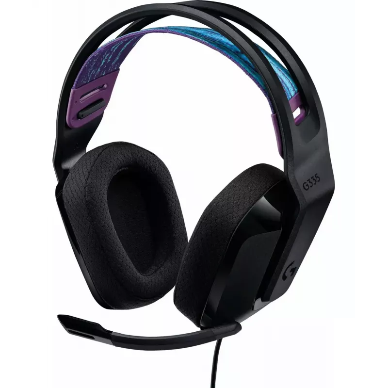 Logitech G G335 ausinės su galvos juosta, 3,5 mm jungtis, juodos spalvos