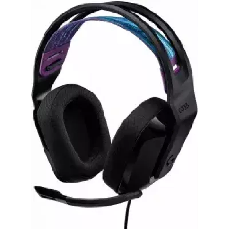 Logitech G G335 ausinės su galvos juosta, 3,5 mm jungtis, juodos spalvos