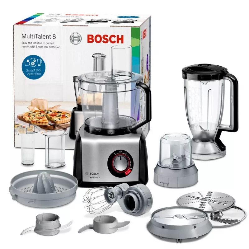 Virtuvinis kombainas Bosch MC812M844 1250 W 3,9 L juodas, nerūdijantis plienas