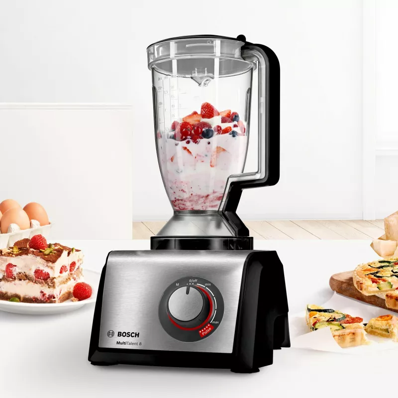 Virtuvinis kombainas Bosch MC812M844 1250 W 3,9 L juodas, nerūdijantis plienas
