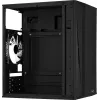 PC korpusas AEROCOOL CS107V2 Mini Tower – juodas, microATX/Mini-ITX, 2x120mm ventiliatoriai, 1x3,5 colio + 2x2,5 colio lizdai