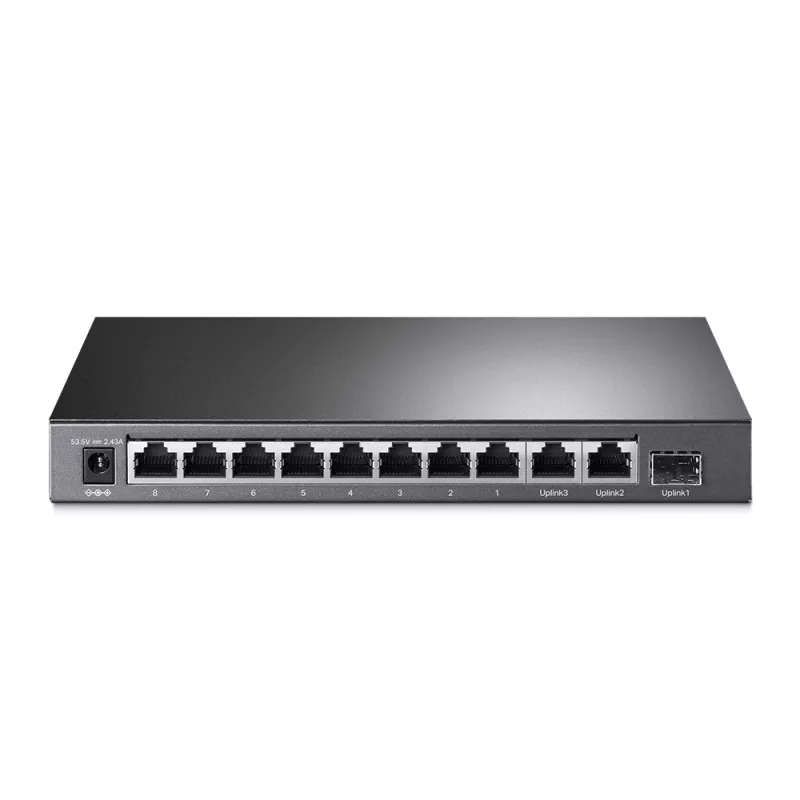 TP-Link TL-SG1210MP tinklo jungiklis Nevaldomas Gigabit Ethernet (10/100/1000) Power over Ethernet (PoE) Juoda