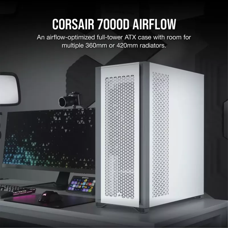PC Case Corsair 7000D AIRFLOW Full Tower White