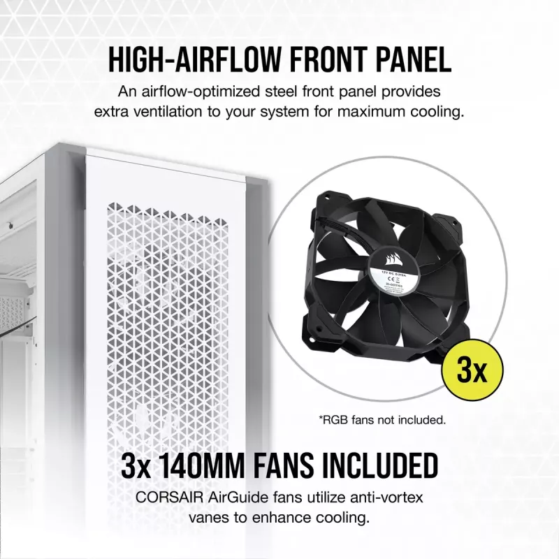 PC Case Corsair 7000D AIRFLOW Full Tower White
