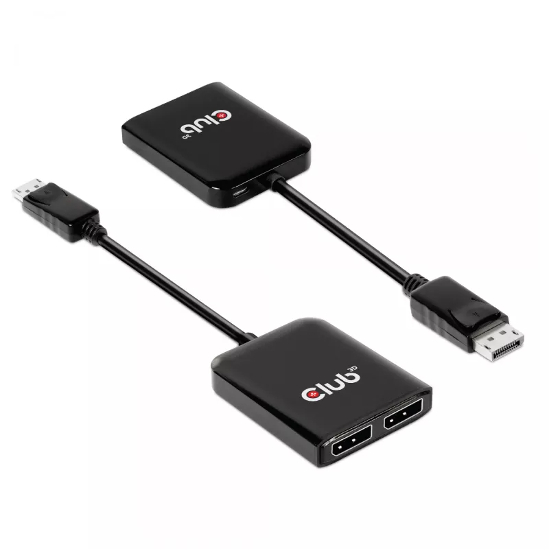 MST šakotuvas DisplayPort 1.4 į DisplayPort + HDMI 4K60Hz CLUB3D CSV-7220