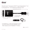 MST šakotuvas DisplayPort 1.4 į DisplayPort + HDMI 4K60Hz CLUB3D CSV-7220