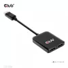 MST šakotuvas DisplayPort 1.4 į DisplayPort + HDMI 4K60Hz CLUB3D CSV-7220