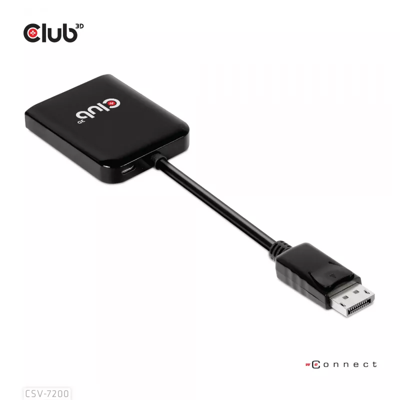 MST šakotuvas DisplayPort 1.4 į DisplayPort + HDMI 4K60Hz CLUB3D CSV-7220