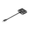 CLUB3D MST šakotuvas USB3.2 Gen2 Type-C(DP Alt-Mode) į DisplayPort + HDMI 4K60Hz M/F