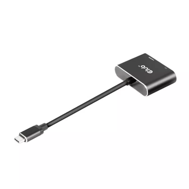 CLUB3D MST šakotuvas USB3.2 Gen2 Type-C(DP Alt-Mode) į DisplayPort + HDMI 4K60Hz M/F