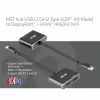 CLUB3D MST šakotuvas USB3.2 Gen2 Type-C(DP Alt-Mode) į DisplayPort + HDMI 4K60Hz M/F