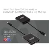 CLUB3D USB3.2 Gen2 Type-C(DP™ Alt-Mode) – DisplayPort™ dviejų monitorių 4K60Hz M/F MST šakotuvas