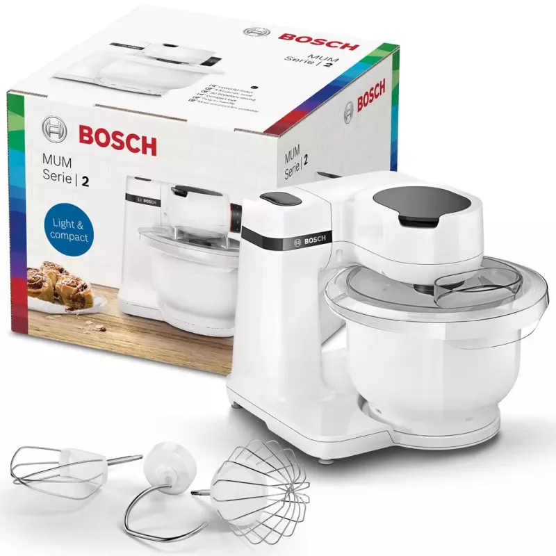 Virtuvinis kombainas Bosch Serie 2 MUMS2AW00 — 700 W, 3,8 l dubuo, 4 greičiai, baltas