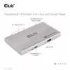 CLUB3D sertifikuotas Thunderbolt™4 nešiojamas 5-in-1 centras su išmaniuoju maitinimu
