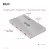 CLUB3D sertifikuotas Thunderbolt™4 nešiojamas 5-in-1 centras su išmaniuoju maitinimu