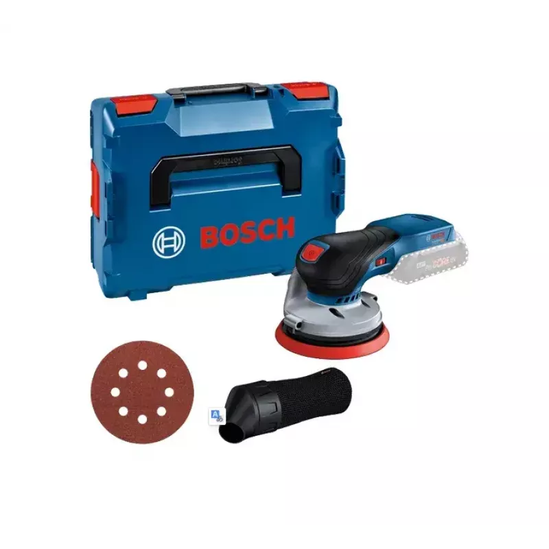 Bosch GEX 18V-125 Professional atsitiktinio orbitalinio šlifuoklio 10000 RPM 20000 OPM juoda, mėlyna, pilka, raudona