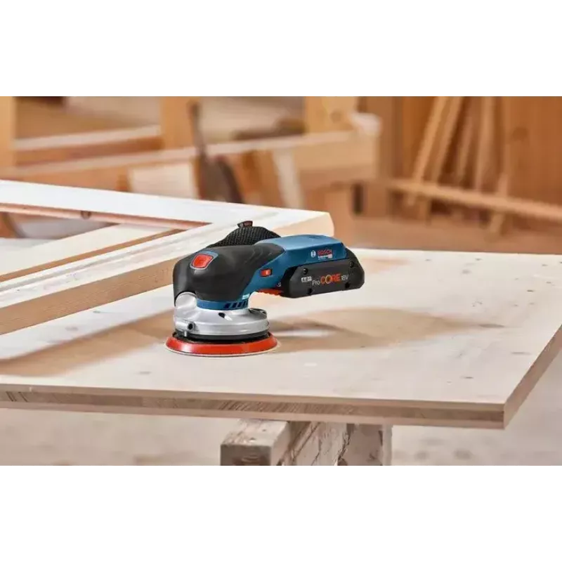 Bosch GEX 18V-125 Professional atsitiktinio orbitalinio šlifuoklio 10000 RPM 20000 OPM juoda, mėlyna, pilka, raudona