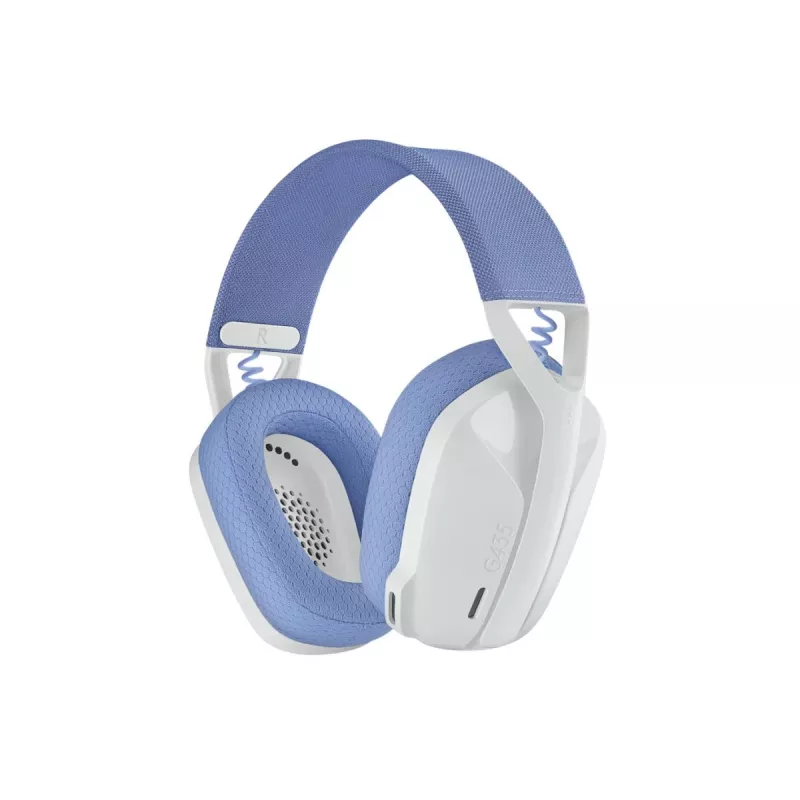 LOGITECH G435 Lightspeed belaidės žaidimų ausinės - baltos