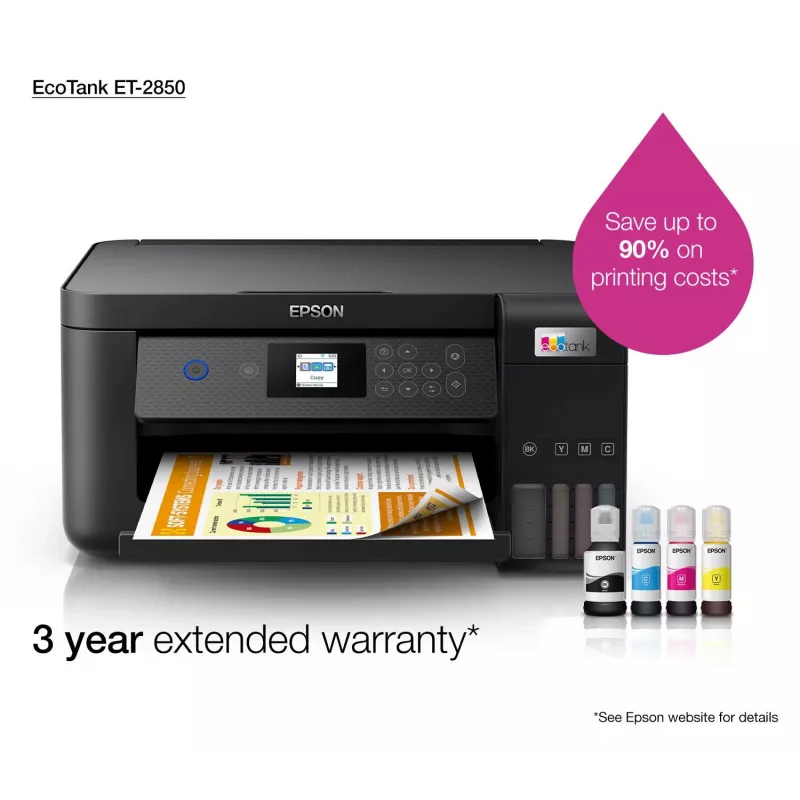 Epson EcoTank ET-2850 A4 daugiafunkcis belaidis rašalinis spausdintuvas