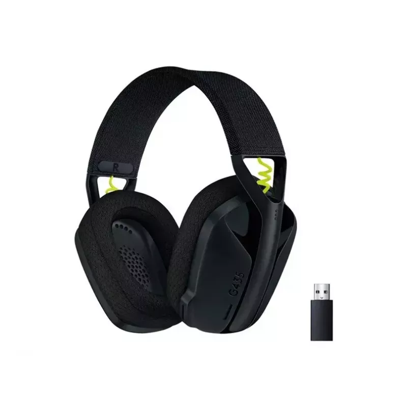 LOGITECH G435 Lightspeed belaidžiai žaidimų ausinės - juodos