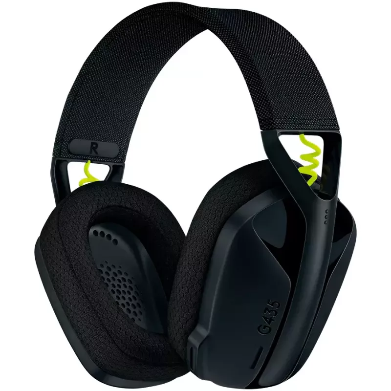 LOGITECH G435 Lightspeed belaidžiai žaidimų ausinės - juodos