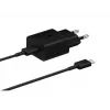 Mobilusis įkroviklis Samsung EP-T1510XBEGEU, 1 USB-C prievadas, 9V/1.67A išvestis, 1 m kabelis, juodas