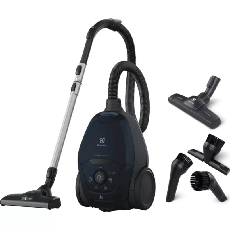 Cilindrinis dulkių siurblys Electrolux PD82-4ST — 3,5 l dulkių maišelis, EPA E12, 500 W, 12 m veikimo spindulys, 57 dB