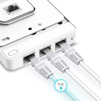 Prieigos taškas TP-Link Omada AX3000 Wall Plate WiFi 6 2.4 GHz 5 GHz