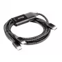 CLUB3D USB Type-C, Y įkrovimo laidas su 2x USB Type-C, iki 100 W, 1,83 m/6 pėd. M/M