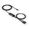 CLUB3D USB Type-C, Y įkrovimo laidas su 2x USB Type-C, iki 100 W, 1,83 m/6 pėd. M/M