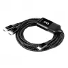 CLUB3D USB Type-C, Y įkrovimo laidas su 2x USB Type-C, iki 100 W, 1,83 m/6 pėd. M/M