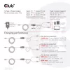 CLUB3D USB Type-C, Y įkrovimo laidas su 2x USB Type-C, iki 100 W, 1,83 m/6 pėd. M/M