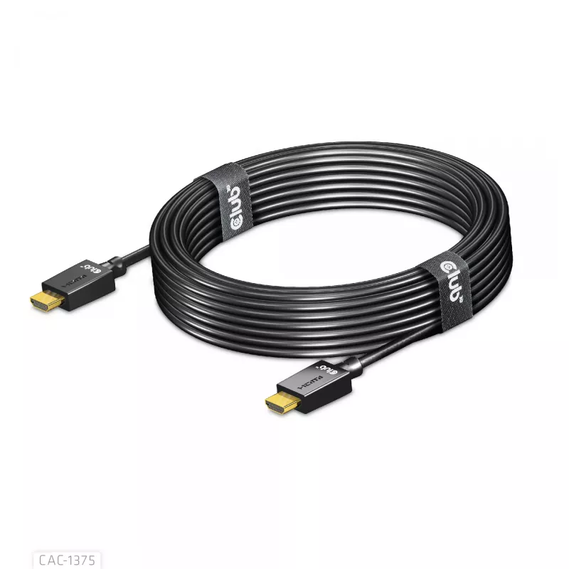 CLUB3D Ultra High Speed HDMI™ sertifikuotas kabelis 4K120Hz 8K60Hz 48Gbps M/M 5m/16.4ft
