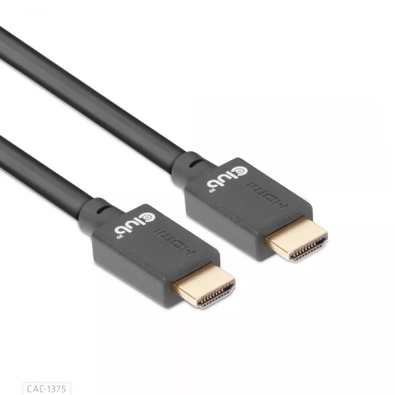 CLUB3D Ultra High Speed HDMI™ sertifikuotas kabelis 4K120Hz 8K60Hz 48Gbps M/M 5m/16.4ft