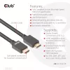 CLUB3D Ultra High Speed HDMI™ sertifikuotas kabelis 4K120Hz 8K60Hz 48Gbps M/M 5m/16.4ft