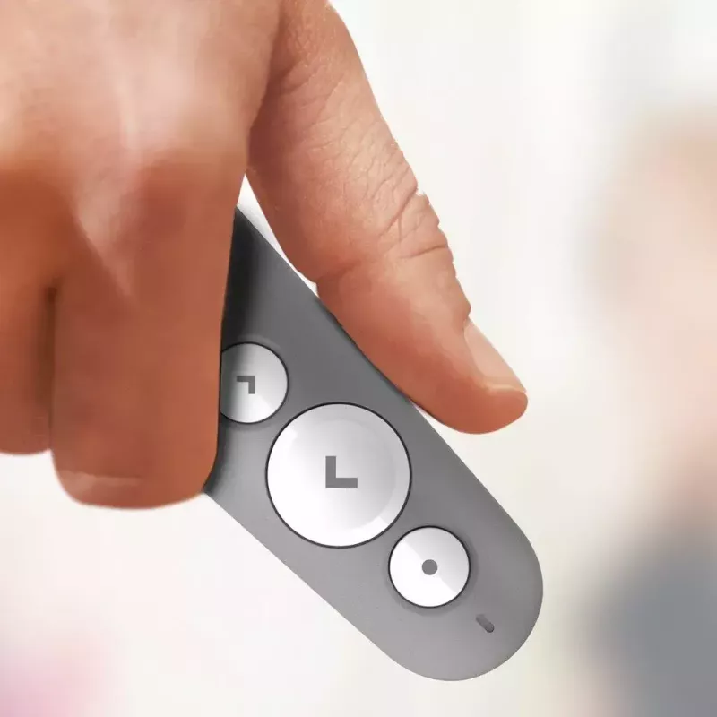 LOGITECH R500 lazerinis pristatymo pultelis pilkas