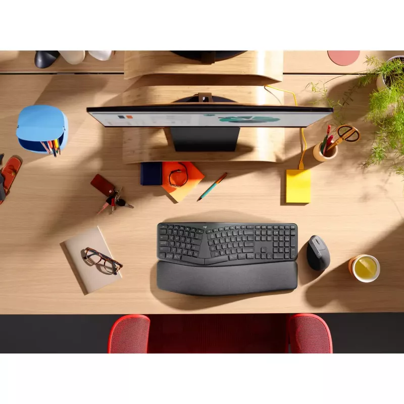 LOGITECH Ergo K860 - Belaidė išskirstyta klaviatūra Business Graphite Qwerty Pan Nordic