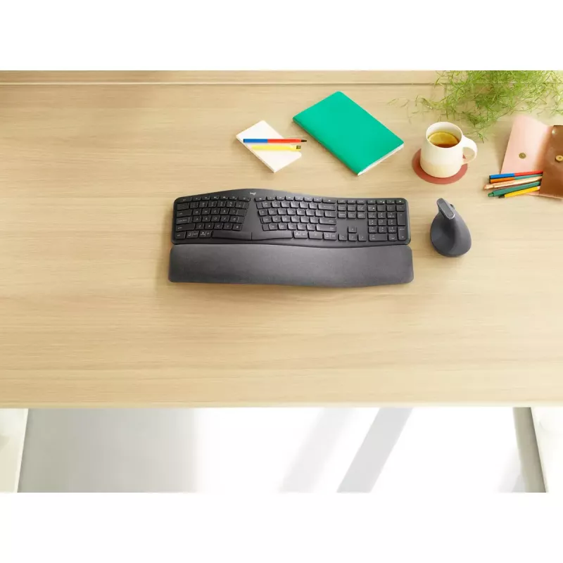 LOGITECH Ergo K860 - Belaidė išskirstyta klaviatūra Business Graphite Qwerty Pan Nordic