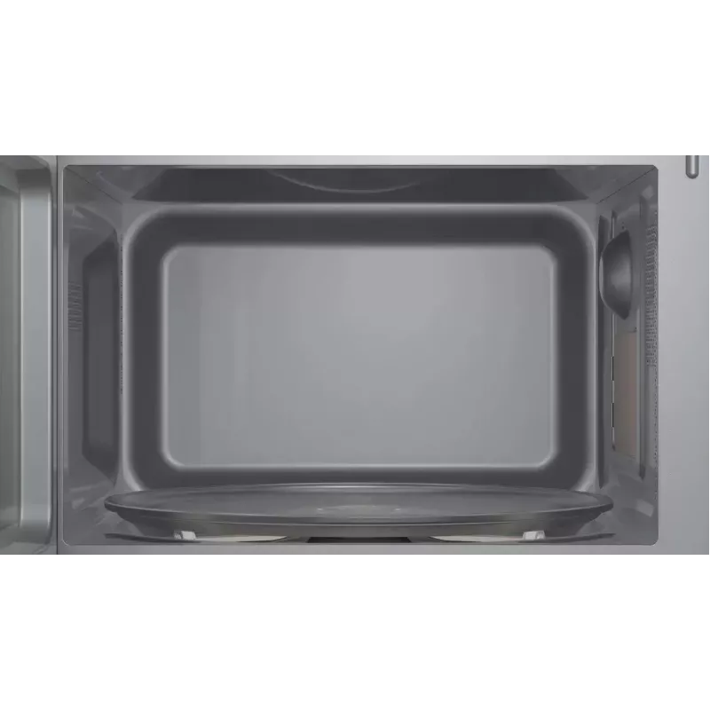 Mikrobangų krosnelė Bosch Serie 2 FFL023MW0 — 800 W, 20 L, 5 galios lygių, 270 mm sukamoji lėkštė, balta