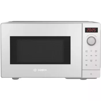 Mikrobangų krosnelė Bosch Serie 2 FFL023MW0 — 800 W, 20 L, 5 galios lygių, 270 mm sukamoji lėkštė, balta
