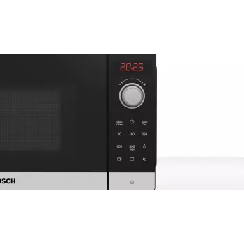 Bosch Serie 2 FEL023MS2 mikrobangų krosnelė Juoda, Nerūdijantis plienas Solo mikrobangų krosnelė ant stalviršio 20 L 800 W