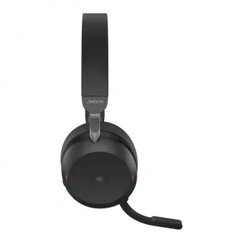 Jabra Evolve2 75 - USB-C MS Teams su stovo stalu - juoda, laidinis ir belaidis, skambučiai/muzika, 20 - 20000 Hz, 197 g, ausinės, juoda