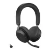 Jabra Evolve2 75 - USB-C MS Teams su stovo stalu - juoda, laidinis ir belaidis, skambučiai/muzika, 20 - 20000 Hz, 197 g, ausinės, juoda
