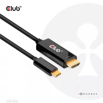 CLUB3D HDMI į USB Type-C 4K60Hz aktyvus kabelis V/V 1,8m