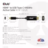 CLUB3D HDMI į USB Type-C 4K60Hz aktyvus kabelis V/V 1,8m