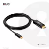 CLUB3D HDMI į USB Type-C 4K60Hz aktyvus kabelis V/V 1,8m