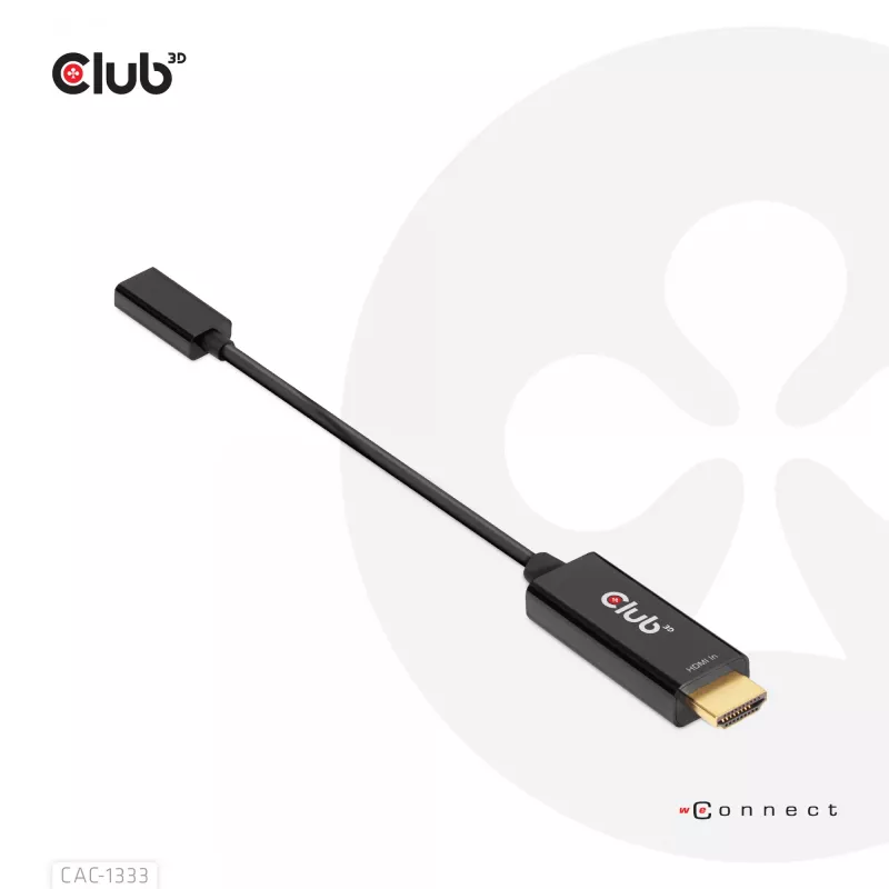 CLUB3D HDMI į USB Type-C aktyvus adapteris 4K60Hz M/F